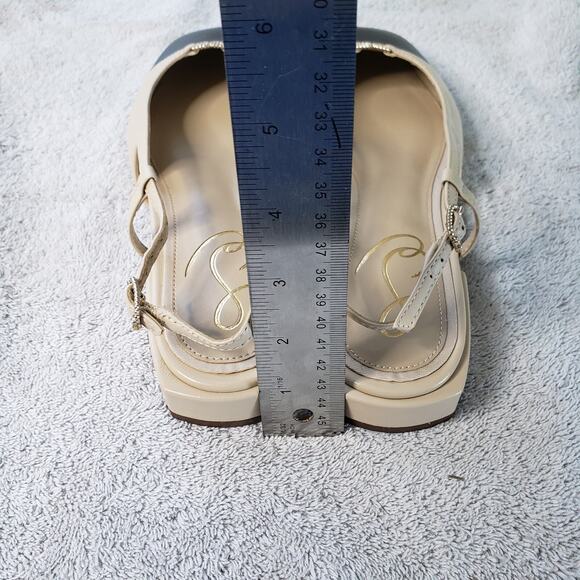 Sam Edelman Kara Slingback Womens 7.5 Beige Black Chiccore Old Money Style - Picture 6 of 8